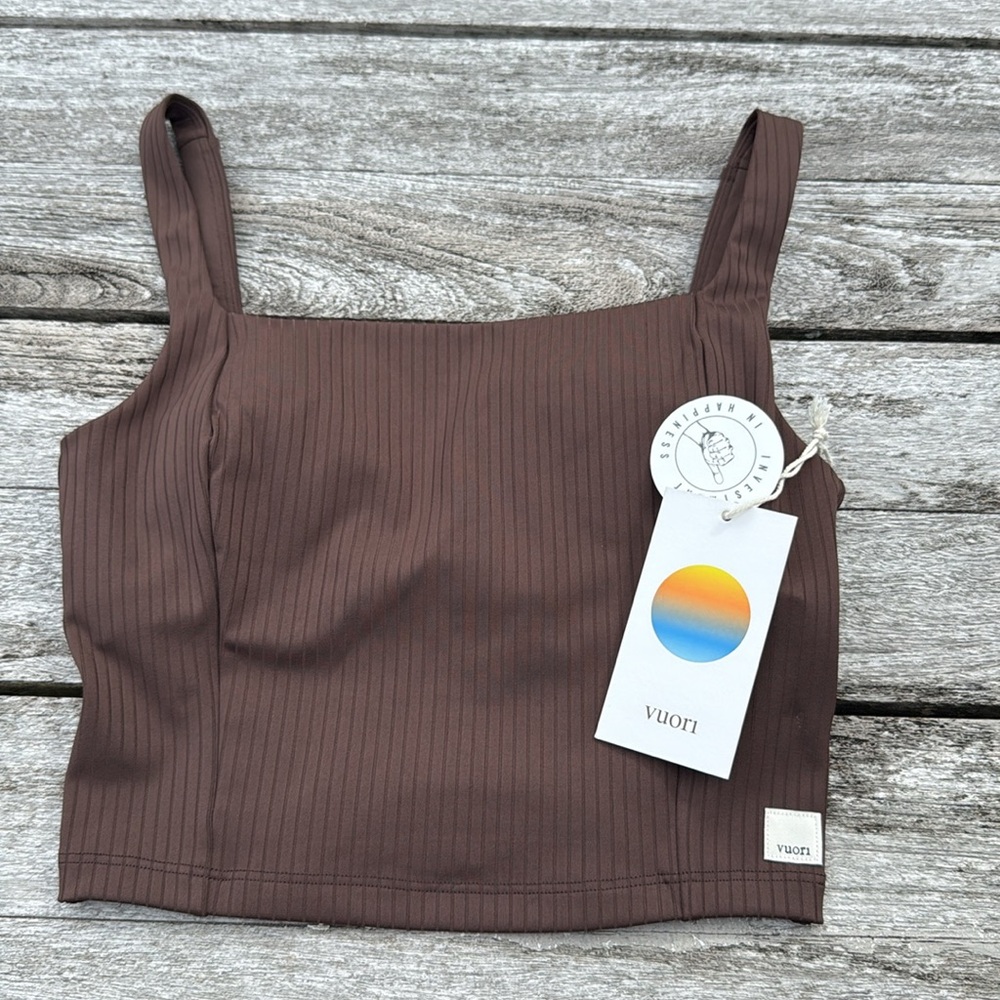 VUORI Inversion Rib Support Tank Java Brown size medium ‎ NWT
Women's Rib Tank